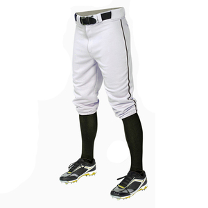 Ensemble d'uniformes de baseball personnalisés sublimés pour hommes – Maillot col en V et pantalon blanc, coloris rouge et gris, vêtements de performance athlétique - Product Image 6