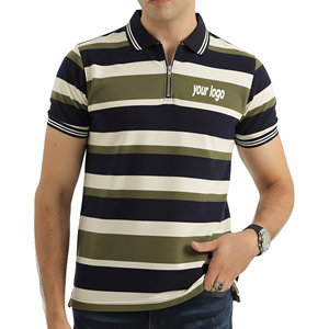 Polo homme haute performance à manches courtes, logo personnalisé imprimé, tissu tissé de haute qualité, polo avec logo personnalisé imprimé - Product Image 6