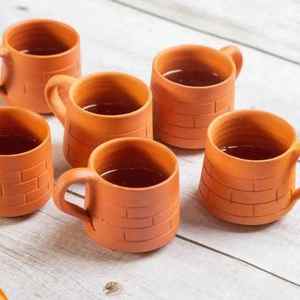 Premium Modern Luxury Clay Kullad <b>Drinking</b> Glass CUP MUG Eco-Friendly Accessories for Tea Lassi <b>Drinking</b> AL MALIK CRAFT - Product Image 2
