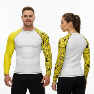 Chemises de compression de natation respirantes et légères, couleur et taille personnalisées, design de logo personnalisé, sublimation, rashguard unisexe - Product Image 3