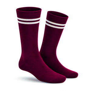 Custom Manufacturer Crew <b>Socks</b> with <b>White</b> Stripe Design Premium Comfort Sports and Casual Wear - Product Image 6