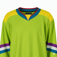 Venta al por Mayor de Fábrica OEM de Camisetas de Hockey sobre Hielo |   Uniformes de Hockey Transpirables de Malla con Logotipo Personalizado |   Camiseta de Hockey sin Estampado para Equipo