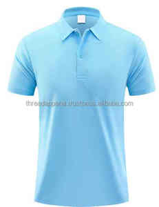 Vente en gros de polo pour hommes personnalisés Maillot 100% coton à séchage rapide avec logo brodé Sport Golf pour polo - Product Image 1