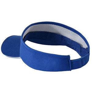 Visière unisexe bleue en polyester à bord incurvé, ajustable, pour usage extérieur printemps-été, adultes - Product Image 2