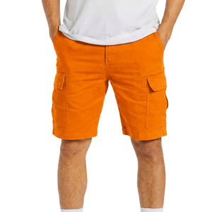 Nouvelle Arrivée Short Cargo Homme Personnalisable en Denim Taille Mi-Haute Coupe Droite Teint en Pièce pour l'Été Décontracté Sports de Plein Air Tricoté - Product Image 3