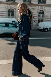 Trajes Casuales de Mezclilla para Mujer, Primavera Verano, Transpirables, de Secado Rápido, 100% Algodón, Alta Calidad, Precio al por Mayor, Diseño de Moda, Última Tendencia - Product Image 3