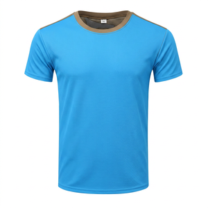 T-shirt uniforme unisexe personnalisé OEM ODM avec logo, lavage frontal, séchage rapide, 35% coton, 180 grammes - Product Image 3