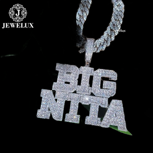 Pendentif de luxe en argent 925 plaqué or, serti de perles d'eau douce, design Hip Hop, certifié IGI, par Jewelux - Product Image 3