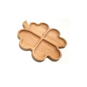 Plato de Servir de Madera Moderno Hecho a Mano con Compartimentos, Ecológico, Organizador de Aperitivos y Condimentos, Forma de Árbol, Técnica Pulida - Product Image 2