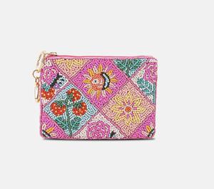 Bolso de Hombro Tipo Clutch con Cuentas, Estilo Bohemio, Diseño Indio, para Mujer, Hecho a Mano, de Lona, para Uso Diario, Viajes y Salidas Nocturnas - Product Image 3