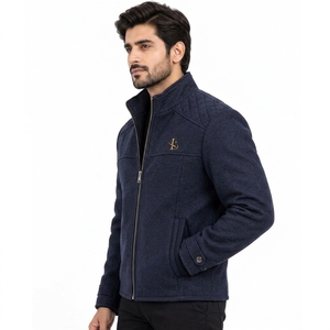 Diseño para uso casual, viajes, actividades al aire libre, ropa de abrigo cálida y cómoda para invierno, chaqueta clásica de lana para hombre, tela de lana de alta calidad. - Product Image 2