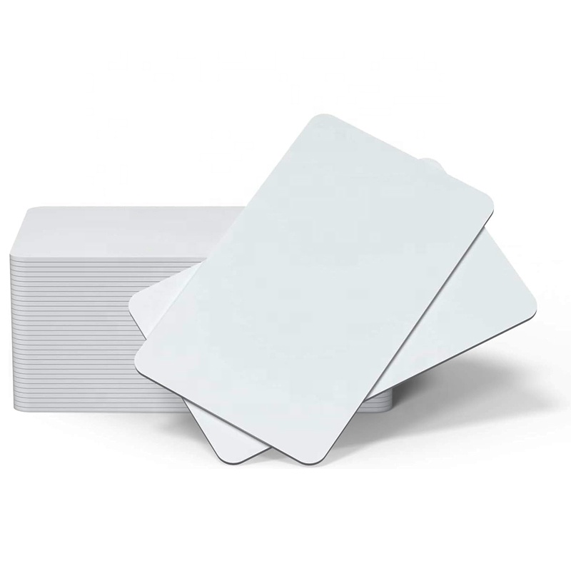 Custom Size Printable 85.5*54mm 70*120mm 80*120mm Blank Inkjet PVC Card White Plastic Printing Product
