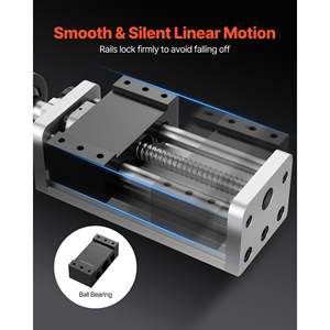 High-Precision 100 mm <b>Linear</b> Stage <b>Actuator</b> Ball Screw Double Optical Axis C7 Bearing Slide Block CNC Router X Y Z Axis 100% - Product Image 4