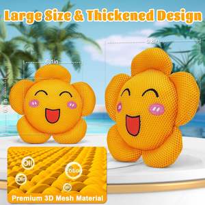 Éponge détartrante pour spa, <span class=keywords><strong>filtre</strong></span> pour le nettoyage des taches de graisse et de débris; Écumoire absorbante d'huile en forme de soleil pour <span class=keywords><strong>piscine</strong></span>, maille sandwich 3D - Product Image 3