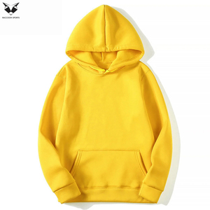 New Arrival OEM ODM Service Comfortable Minimalist Vibrant Yellow Casual Sweat Suit - Pullover Hoodie and Drawstring Joggers <b>Set</b> - Product Image 3