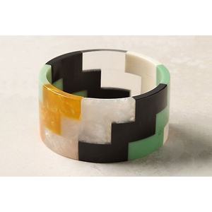 Brazaletes de Resina de Cristal Elegantes, Accesorios de Moda para Conjuntos Casuales - Product Image 2