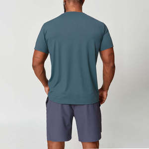 Hot Selling 100% Cotton <b>Men's</b> <b>T</b>-<b>Shirt</b> Breathable Comfortable Solid Color <b>Long</b> <b>Length</b> Tee With New Stylish Design - Product Image 6