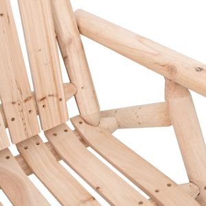 Ensemble de salon de jardin en bois massif d'épicéa, 3 pièces, pour une utilisation en extérieur - Product Image 3