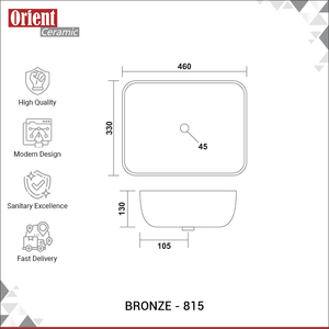 Made in India Exporting Premium Quality Modern Design Hygienic Table Top Wash <b>Basin</b> for Home and Hotel Bathroom Use - Product Image 3