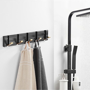 Modern Metal Wall Mounted <b>Sticky</b> Coat Cloth Hanger Garage Kitchen Key <b>Hooks</b> Hanger - Product Image 3