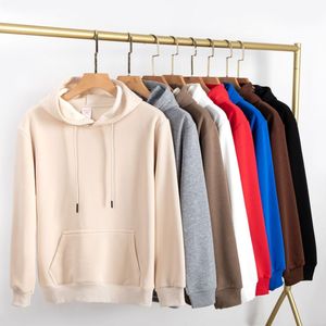 PIHA SPORTS Men's Winter Casual Double Terry Fleece Hoodie Solid Color Warm Windproof Breathable Eco-Friendly Stylish Zip - Product Image 4
