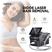 Appareil d'épilation au laser à diode ADSS Group, nouvel écran Android de 16 pouces, 4 longueurs d'onde 755 nm, 808 nm, 940 nm, 1064 nm, pour salons de beauté