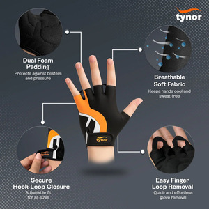 Premium Quality Tynogrip Training <b>Gloves</b> with Lightweight Breathable Construction Secure Grip Design for Men Women Gym - Product Image 2