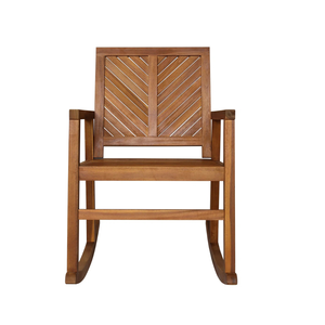 Silla Mecedora Moderna de Madera de Teca Sólida para Exteriores, Silla Mecedora de Lujo para Jardín, Patio, Resort, Hotel y Villa - Product Image 2