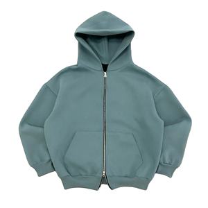 Sudadera con Capucha de Algodón Oversize de Invierno con Cremallera Completa y Estampado Personalizado de Alta Calidad para Hombre, Transpirable y a Bajo Precio - Product Image 1