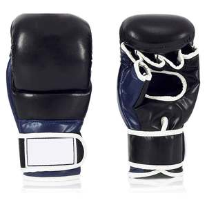 Guantes de Boxeo de Cuero con Correa de Muñeca Ajustable con Cierre de Velcro, Unisex, Empaque e Impresión Personalizables para Entrenamiento de Artes Marciales - Product Image 2