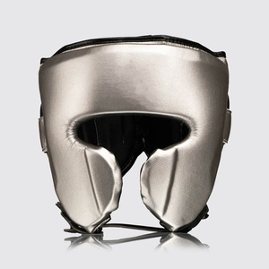 RTS Wholesale Price Pu Leather Universal Men's <b>Head</b> Guard Breathable Custom Made Logo <b>Training</b> <b>Head</b> Gear Protector AI-HG-36 - Product Image 1
