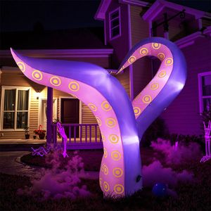 Tentacoli Gonfiabili con Luci LED e Ventose - Decorazione da Giardino per Esterni da 6,5 Piedi per le Feste - Product Image 2