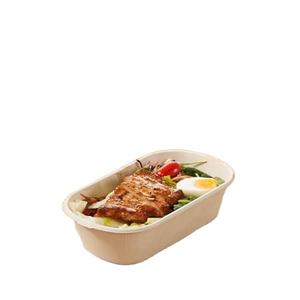 Contenants alimentaires jetables écologiques biodégradables résistants et imperméables en forme de coquille avec couvercles en canne à sucre de Thaïlande - Product Image 1