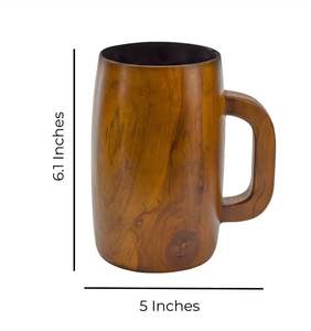 Tazas de Madera Hechas a Mano de Primera Calidad, Talladas en Madera Maciza, Diseño Personalizable, Aptas para Alimentos, Ecológicas, para Uso en el Hogar y Camping - Product Image 3