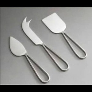 Juego de cuchillos para queso de seis piezas, cuchillos para queso de acero inoxidable, cubiertos para queso con acabado satinado, juego de cuchillos para queso portátiles - Product Image 6