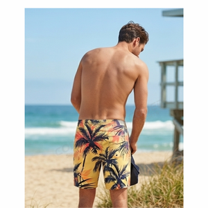 Shorts de Playa para Hombre, Diseño Nuevo, Cintura Elástica, Transpirables, Estilo Tropical, para Piscina, Escapadas a la Costa, Agua - Product Image 3