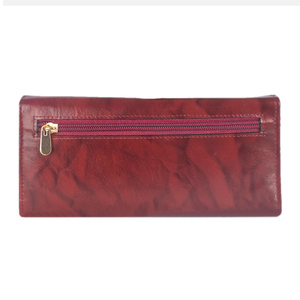 Women Genuine Leather 6 Inch Long <b>Wallet</b> Zipper Closure RFID Protection Classic Style Daily Use Customize Colors - Product Image 5