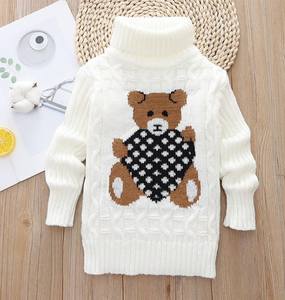 Nouveauté : Pull long en coton 100% tricoté à la main, léger, écologique, doux, imprimé animaux, pour tout-petits, collection automne - Product Image 2