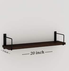 Countryside <b>Rustic</b> Wooden Wall Mounted Coat Rack <b>Shelf</b> With rack wall <b>shelf</b> for living room wall - Product Image 2