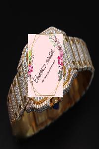 VVS Moissanite Hip Hop Diamond Luxury <b>Skeleton</b> Wristwatch Full Iced Out Stainless Steel Two Tone Gold Plated <b>Men</b> <b>Watch</b> - Product Image 2