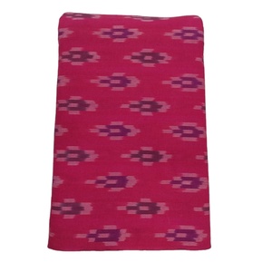 Tissu en coton Ikat tissé à la main Knnotted Earth |   Tissu traditionnel lavable, écologique et durable du Rajasthan pour la maison - Product Image 1