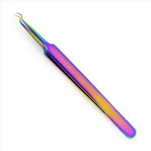 Pince à épiler professionnelle en acier inoxydable à pointe fine pour le traitement de l'acné et l'extraction des points noirs du nez - Product Image 1