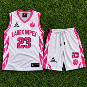 Ensemble d'uniformes de basket-ball personnalisés pour hommes, femmes et jeunes, maillot et short respirants à séchage rapide, vêtements de sport avec impression de logo, numéro et nom personnalisés - Product Image 6