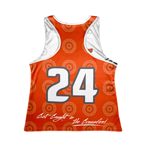 Pinnies Reversibles Crossfire para Lacrosse, Blancos y Naranjas, con Estampado por Sublimación, Ligeros, de Secado Rápido, Unisex, para Adultos - Product Image 4