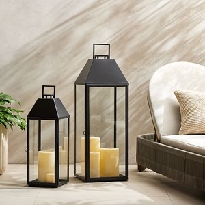 Home Decor Customised Decorative <b>Outdoor</b> Indoor Metal Candle <b>Lanterns</b> Farmhouse Floor & <b>Hanging</b> Metal Candle <b>Lanterns</b> - Product Image 2