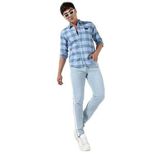 Hombres XL de alta calidad de manga larga Casual para Polos de color sólido personalizado de algodón transpirable de punto al aire libre desgaste antiarrugas - Product Image 3