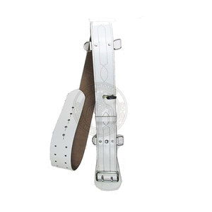 Ceinture Sam Browne en cuir de bonne qualité avec boucle en acier et ajustement réglable pour vêtements formels - Product Image 2