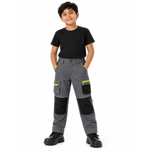Pantalones de Trabajo para Niños al por Mayor, Pantalones Cargo Resistentes para Niños, con Múltiples Bolsillos, Rodilla Reforzada, Uniforme de Trabajo para Exteriores - Product Image 6