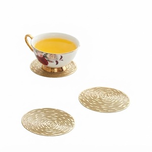 Wholesale Hexagon Hammered Copper <b>Coasters</b> Set Luxury Geometric Metal <b>Drink</b> <b>Coasters</b> For Bar Tabletop Decoration Good Price - Product Image 5