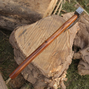 Hache en acier Damas de qualité supérieure, tête fabriquée à la main, manche en bois naturel, outil traditionnel pour l'extérieur - Product Image 3